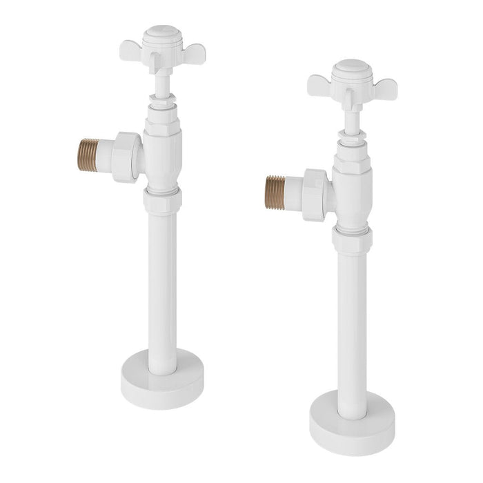 Eastbrook Pair Of Traditional Radiator Valves And Tails