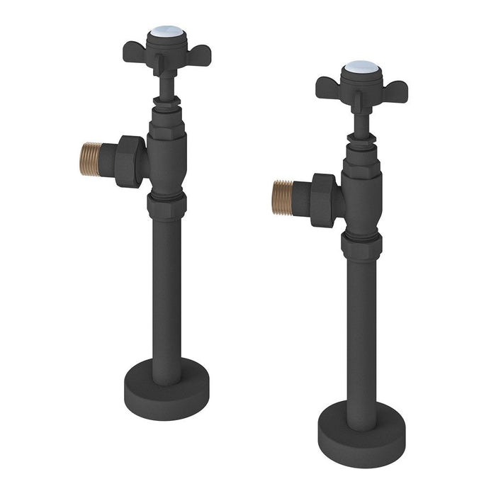 Eastbrook Pair Of Traditional Radiator Valves And Tails