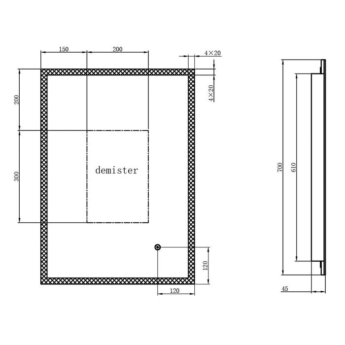 Eastbrook Pegella Illuminated Mirror - Illuminated Mirrors