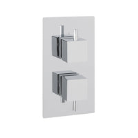 Eastbrook Plate With Square Rings For Twin Concealed Shower