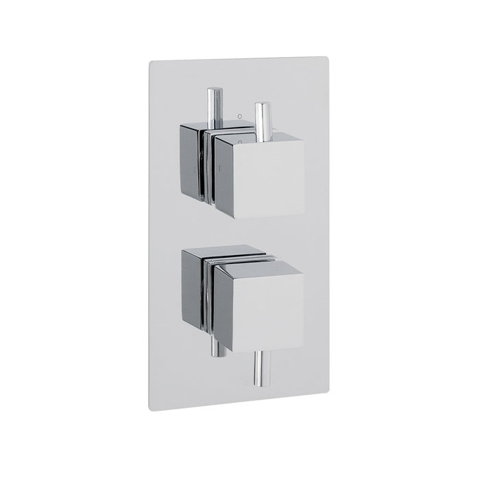 Eastbrook Plate With Square Rings For Twin Concealed Shower