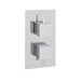 Eastbrook Plate With Square Rings For Twin Concealed Shower