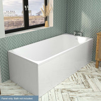Eastbrook Portland Bath End Panel - White - 700mm - Bath