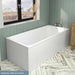 Eastbrook Portland Bath End Panel - White - 700mm - Bath