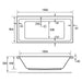 Eastbrook Portland Beauforte Double Ended Bath - No TH