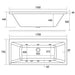 Eastbrook Portland Beauforte Double Ended Whirlpool Bath