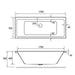 Eastbrook Portland Double Ended Bath - No TH - White