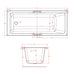 Eastbrook Portland Single Ended Bath With Twin Grip