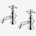 Eastbrook Portobello Basin Pillar Taps - Chrome - Basin