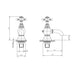 Eastbrook Portobello Bath Pillar Taps - Chrome - Bath