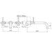 Eastbrook Prado 3 Hole Wall Mounted Bath Filler Tap