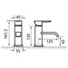 Eastbrook Prado 550 Mono Basin Mixer Tap With Click Waste