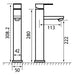 Eastbrook Prado 700 Mono Tall Basin Mixer Tap - Chrome