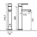 Eastbrook Prado 800 Mono Tall Basin Mixer Tap - Chrome