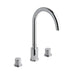 Eastbrook Prado Cylinder 3 Hole Deck Mounted Basin Mixer