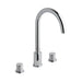Eastbrook Prado Cylinder 3 Hole Deck Mounted Bath Filler