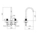Eastbrook Prado Cylinder 3 Hole Deck Mounted Bath Filler