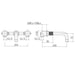 Eastbrook Prado Cylinder 3 Hole Wall Mounted Basin Mixer