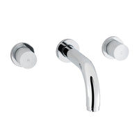 Eastbrook Prado Cylinder 3 Hole Wall Mounted Basin Mixer