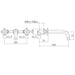 Eastbrook Prado Star 3 Hole Wall Mounted Bath Filler Tap