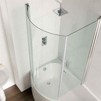 Eastbrook Prado Type 1-2 C Shape Shower Bath Screen - 6mm