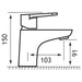 Eastbrook Prestwood Mono Basin Mixer Tap - Chrome - Basin