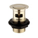Eastbrook Push Button Basin Waste - Brushed Brass - Basin