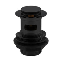 Eastbrook Push Button Basin Waste - Matt Black - Basin