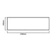 Eastbrook Quantum Diamante Bath Front Panel - 1700mm Long