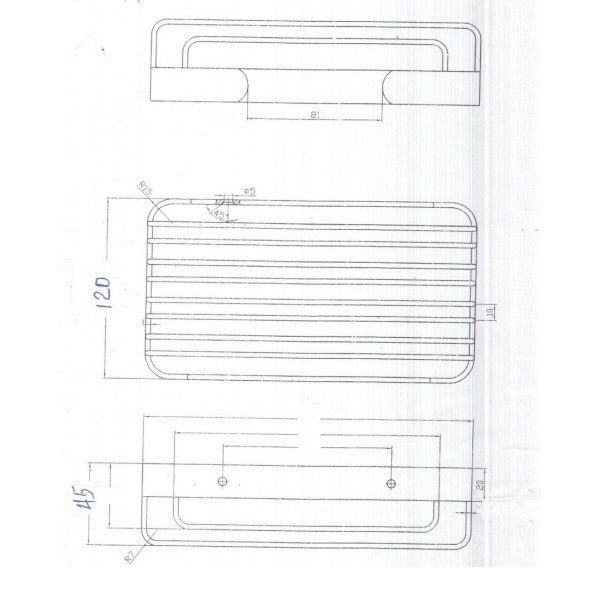Eastbrook Rectangular Shower Basket - 200mm Wide - Chrome