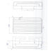Eastbrook Rectangular Shower Basket - 200mm Wide - Chrome