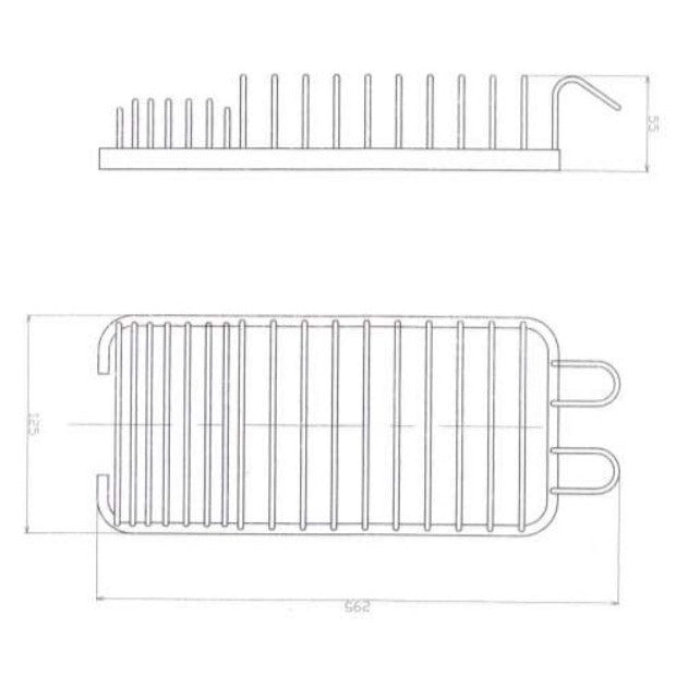 Eastbrook Rectangular Shower Basket - 265mm Wide - Chrome