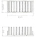 Eastbrook Rectangular Shower Basket - Chrome - Shower