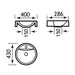 Eastbrook Renata Sit On Countertop Basin - 400mm Wide - 1