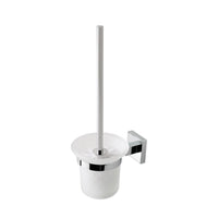 Eastbrook Rimini Glass Toilet Brush Holder - Chrome