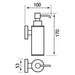 Eastbrook Rimini Metal Soap Dispenser - Chrome - Soap