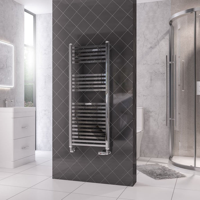 Eastbrook Rion Straight Heated Towel Rail Chrome - Heated