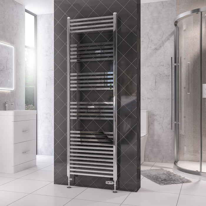 Eastbrook Rion Straight Heated Towel Rail Chrome - Heated