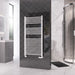 Eastbrook Rion Straight Heated Towel Rail Gloss White