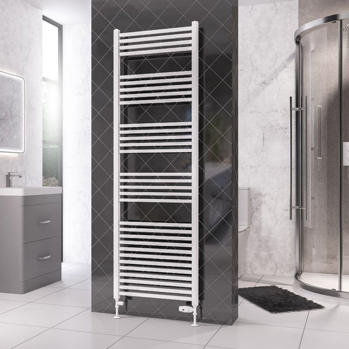 Eastbrook Rion Straight Heated Towel Rail Gloss White