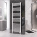 Eastbrook Rion Straight Heated Towel Rail Gloss White