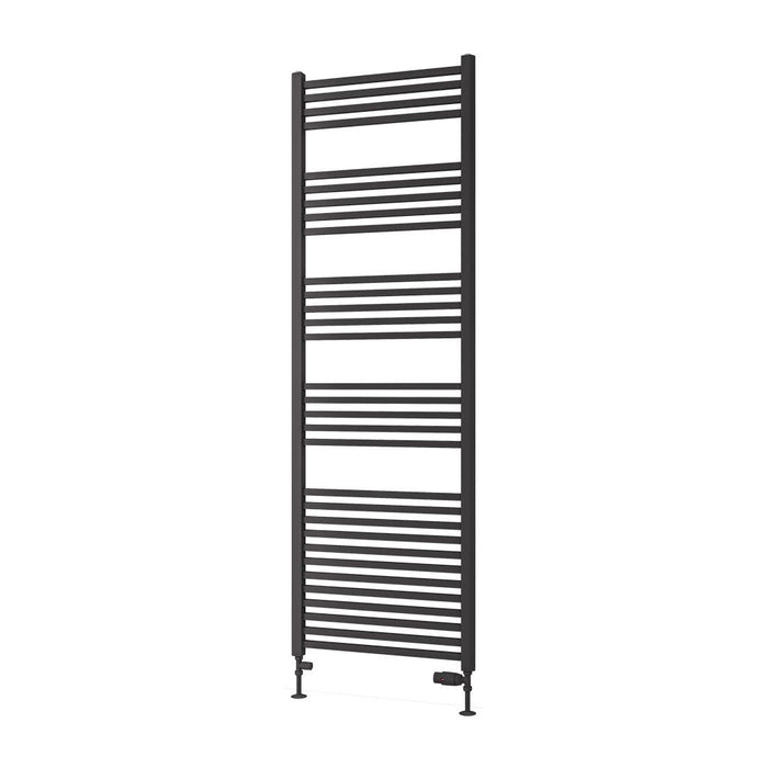 Eastbrook Rion Straight Heated Towel Rail Matt Anthracite