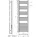 Eastbrook Rion Straight Heated Towel Rail Matt Anthracite