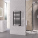 Eastbrook Rion Straight Heated Towel Rail Matt Anthracite