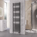 Eastbrook Rion Straight Heated Towel Rail Matt Anthracite