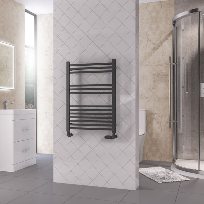 Eastbrook Rion Straight Heated Towel Rail Matt Anthracite