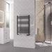 Eastbrook Rion Straight Heated Towel Rail Matt Anthracite