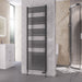 Eastbrook Rion Straight Heated Towel Rail Matt Anthracite