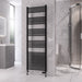 Eastbrook Rion Straight Heated Towel Rail Matt Black