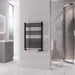 Eastbrook Rion Straight Heated Towel Rail Matt Black